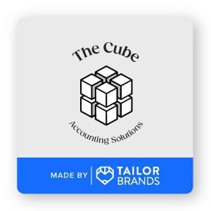 The cube accounting logo