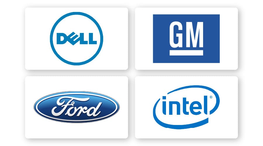 ejemplo de logotipos azules