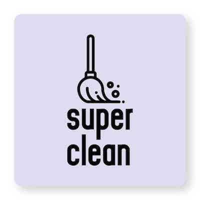 super clean logo