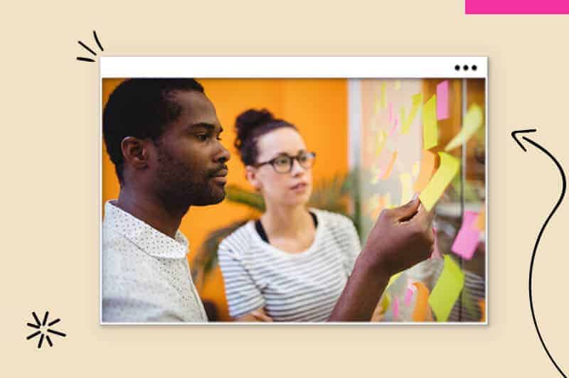 Small business owners in California creating a business plan