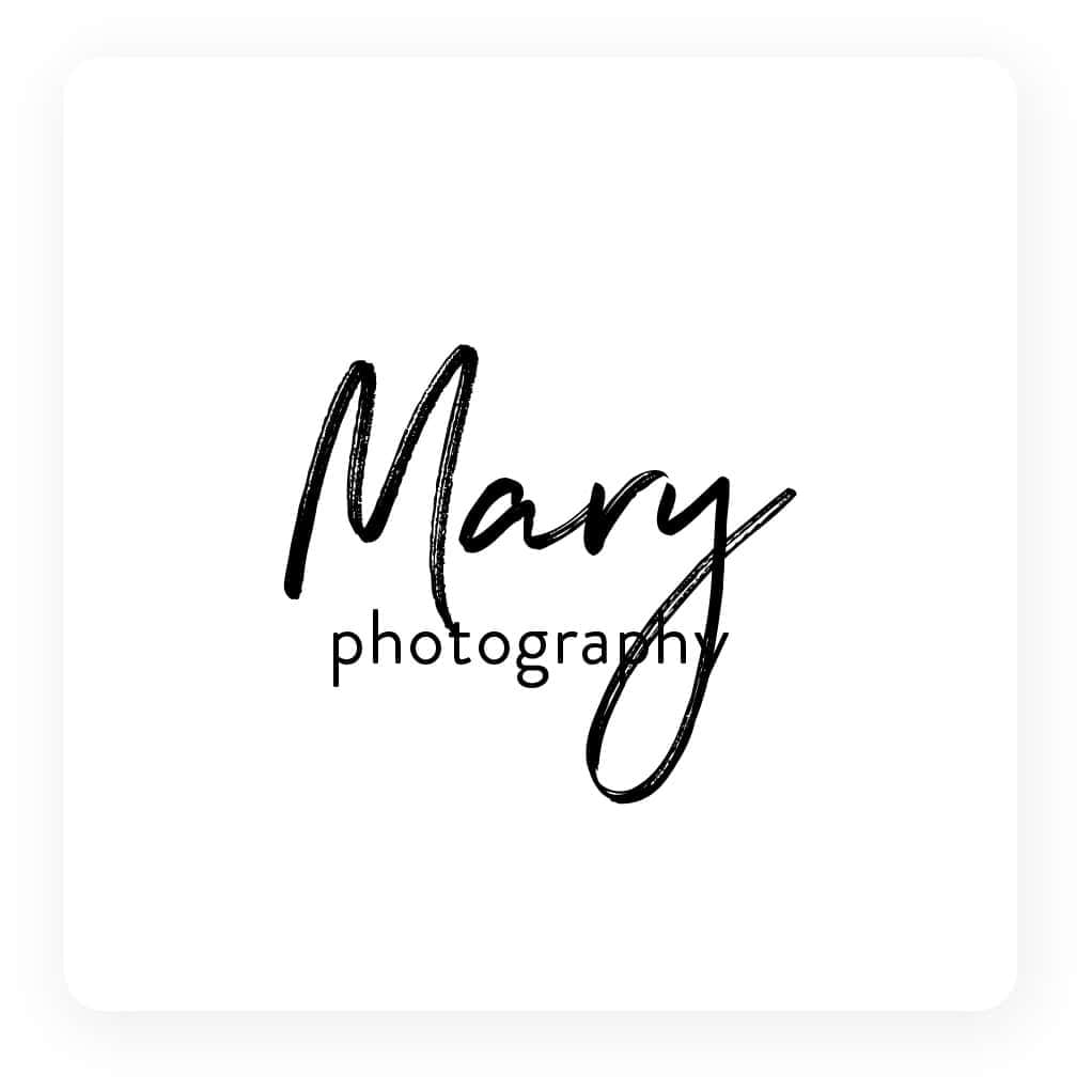 typographic photography logo