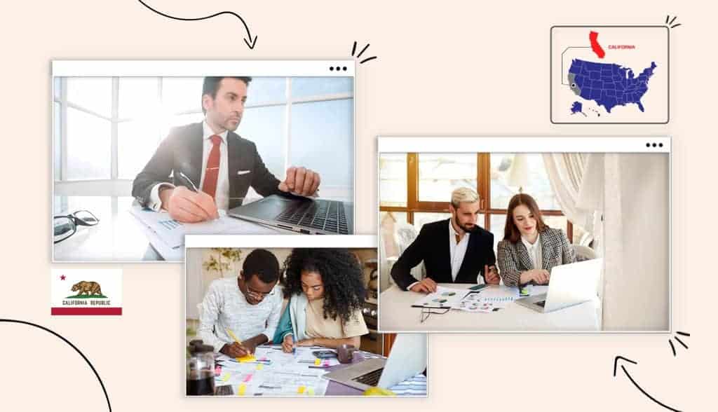 Small business owners reviewing business license cost details