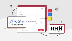 logo in email signature header image