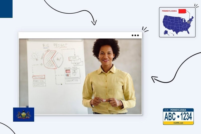 Small business owner forming their business plan