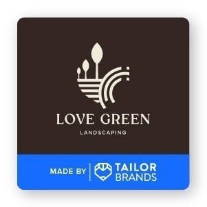 Love green landscaping logo
