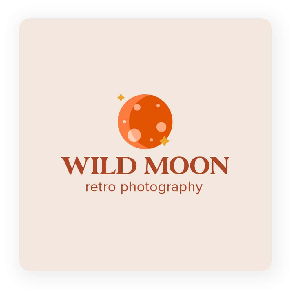 photography logo with retro style