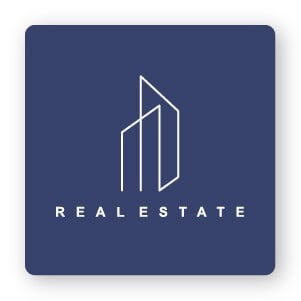 Minimalist real estate logo