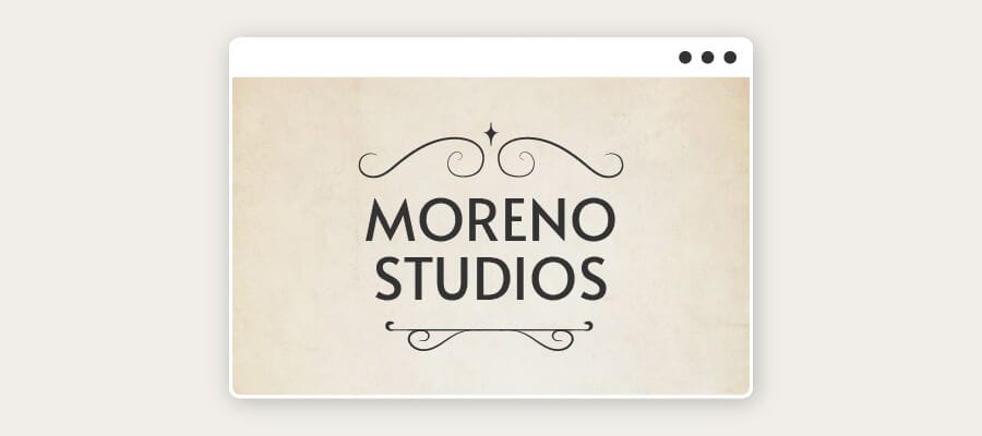 flourish vintage logo