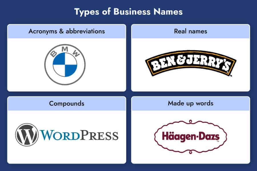 types of business names