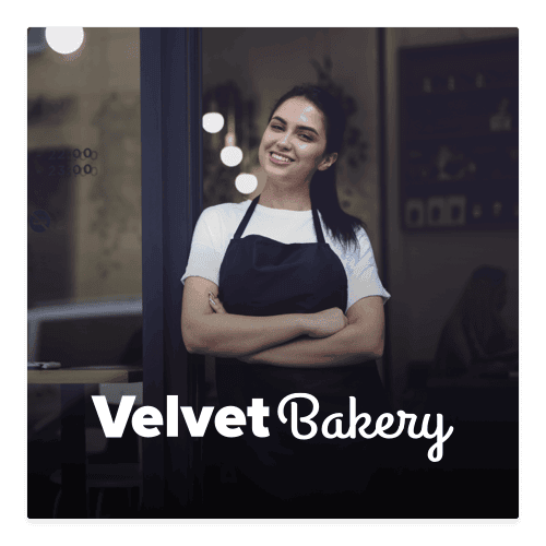 velvet bakey logo example