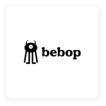 logo example - bebop podcast