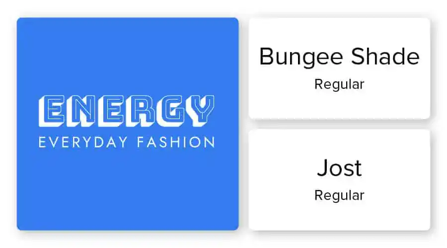Fashion logo font combinations