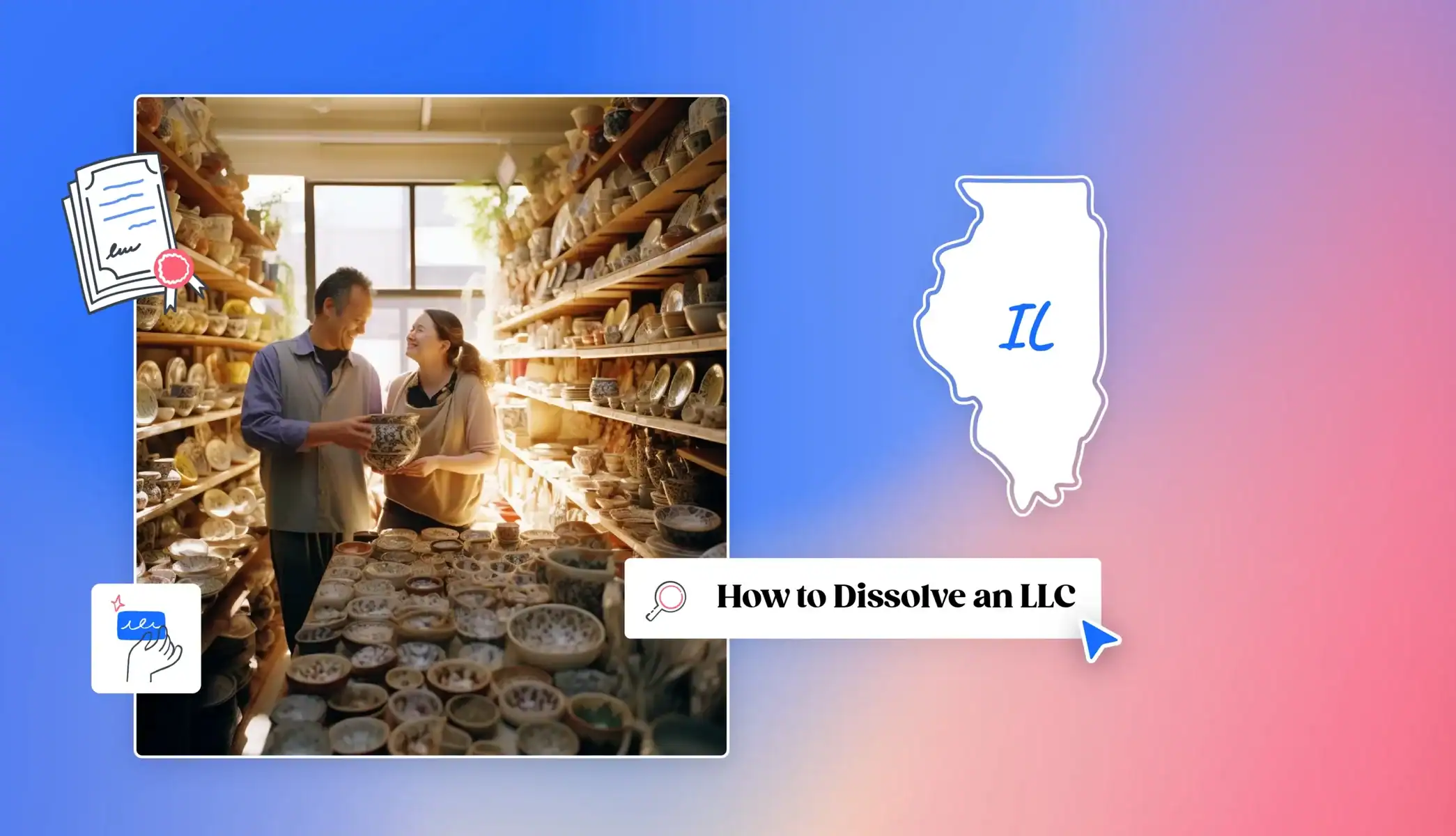 How to Dissolve an LLC in Illinois business owners in their bowl shop