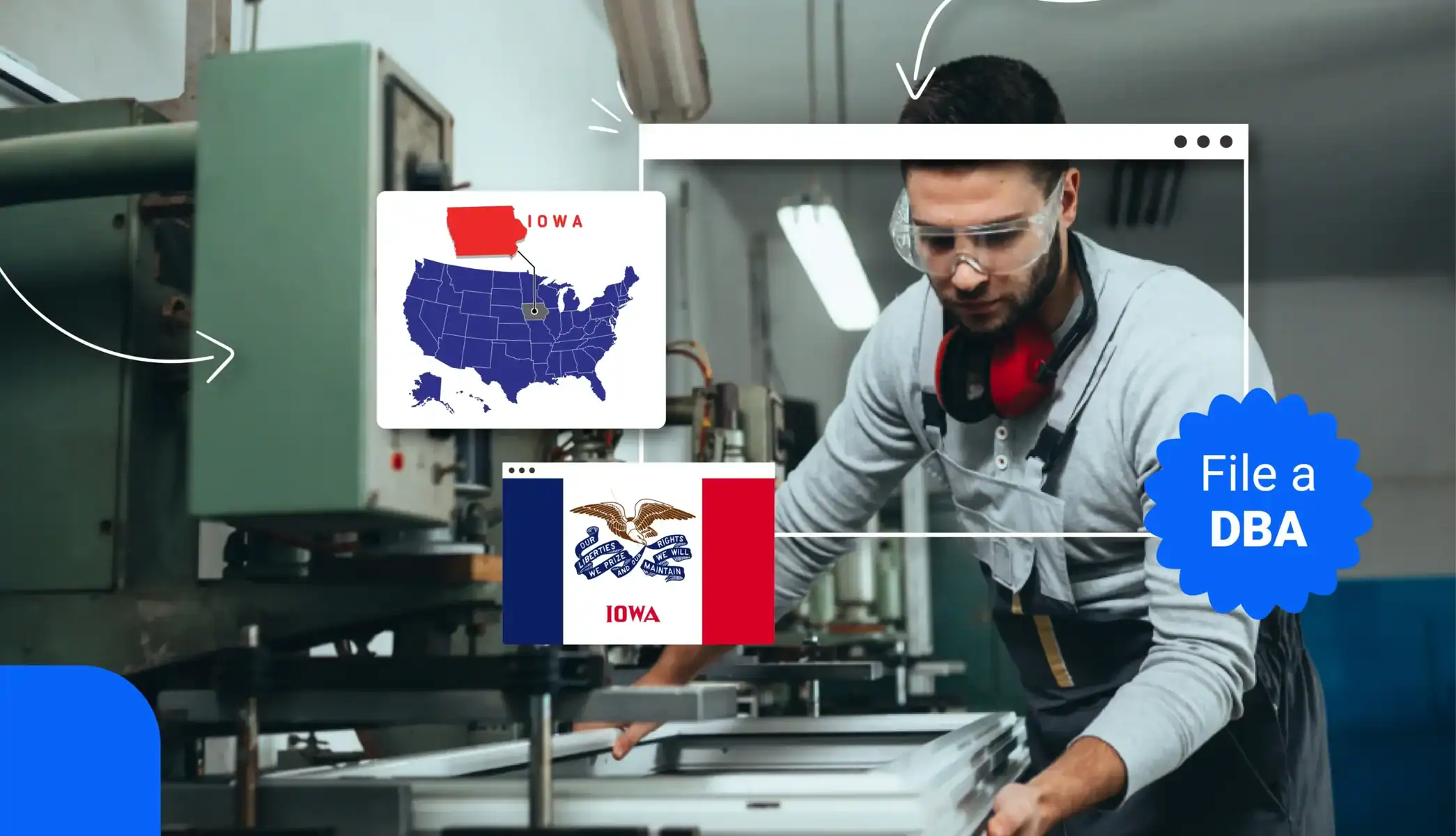Small business owner laser printing a product in Iowa