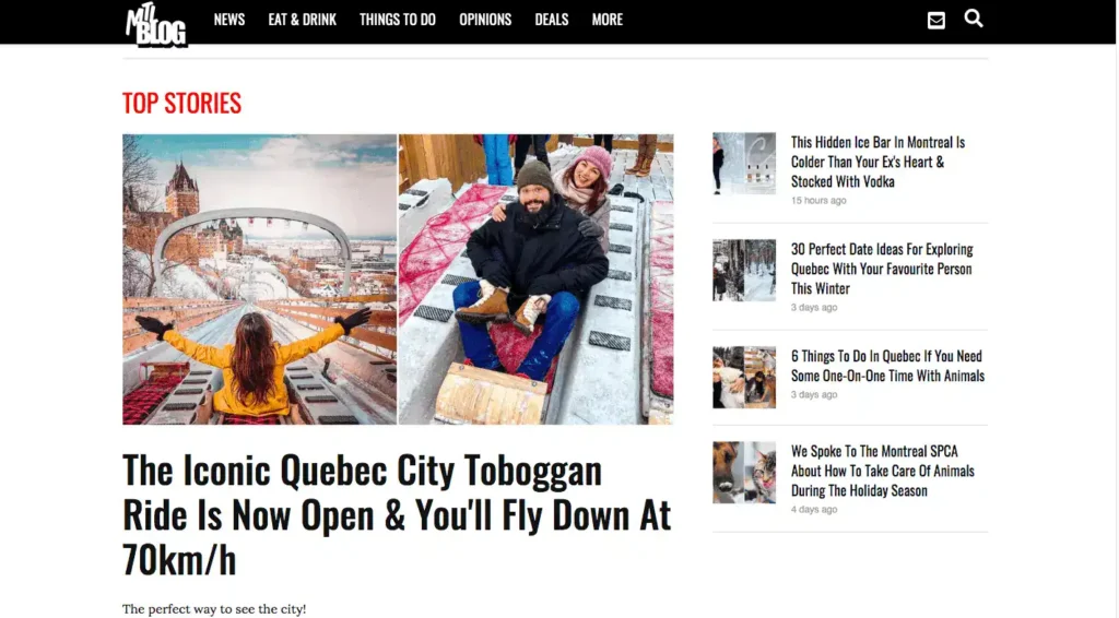 MTL blog screenshot