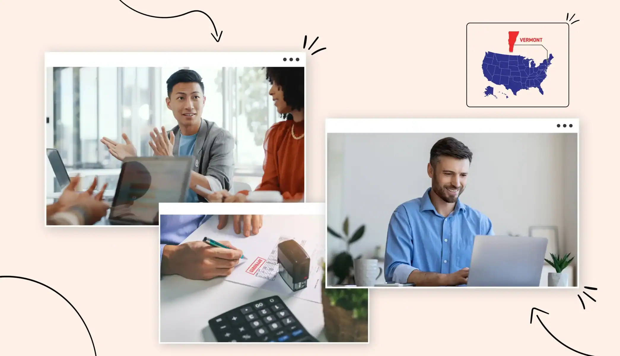 business meeting in Vermont business owners calculator